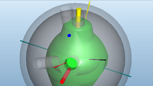 Bowling Ball As-Drilled RG Axes