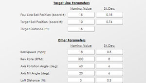 Blueprint Delivery Parameters Screen